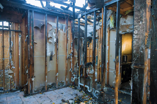 Professional Fire Damage Restoration technician working in Nashville, IN